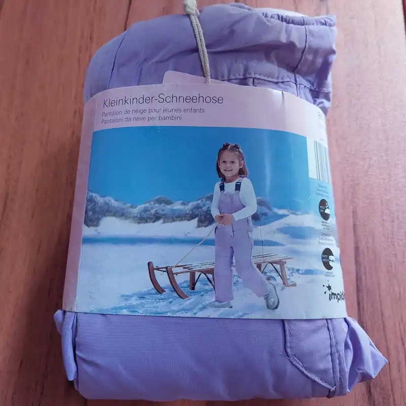 سرهمی نوزادی ایمپی دیمپی مدل پیشبندی رنگ یاسی