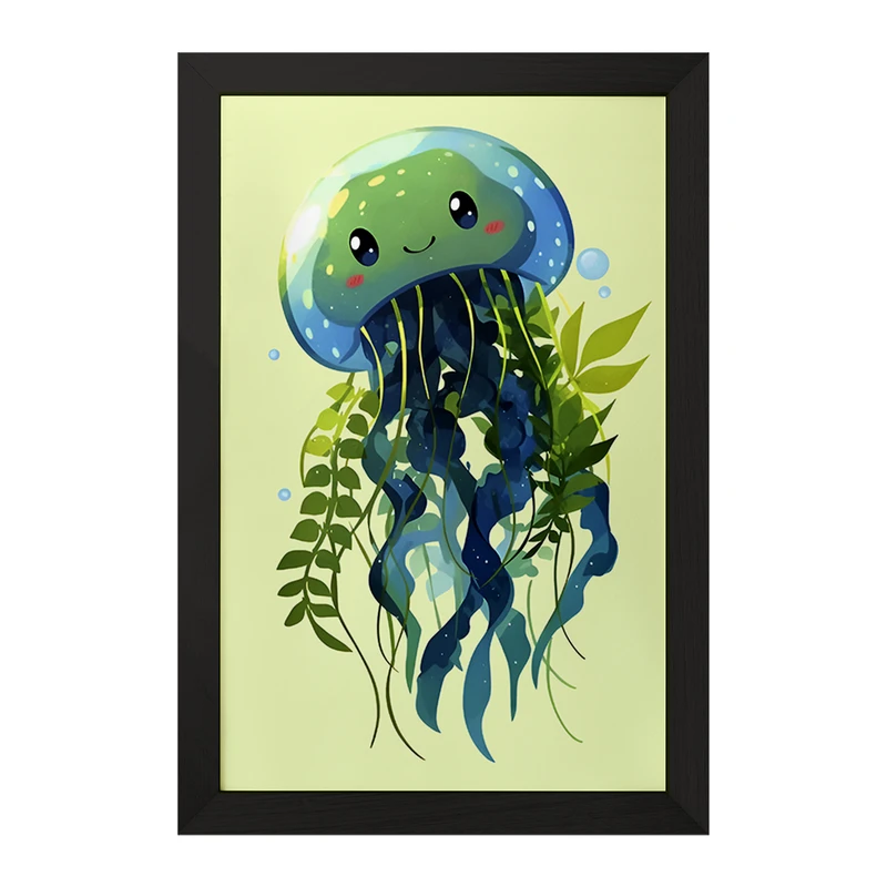 تابلو خندالو مدل عروس دریایی کیوت کد F7683