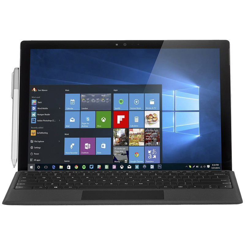 تبلت مایکروسافت مدل Surface Pro 4 - D به همراه کیبورد و کیف کلاسوری اینسیپیو مدل Faraday Advanced