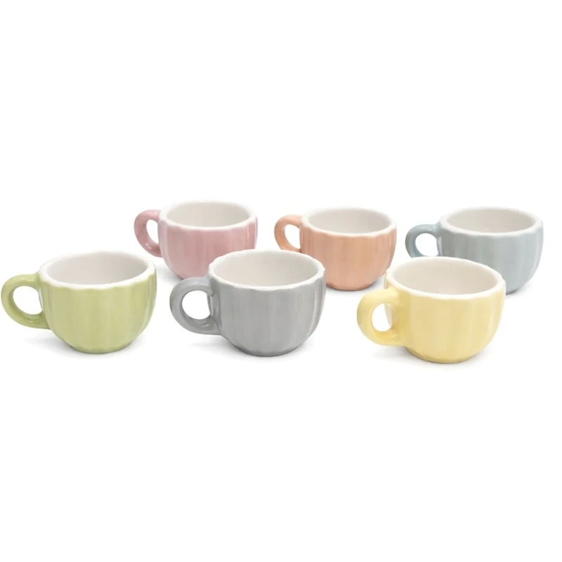 فنجان مدل رنگی مجموعه 6 عددی