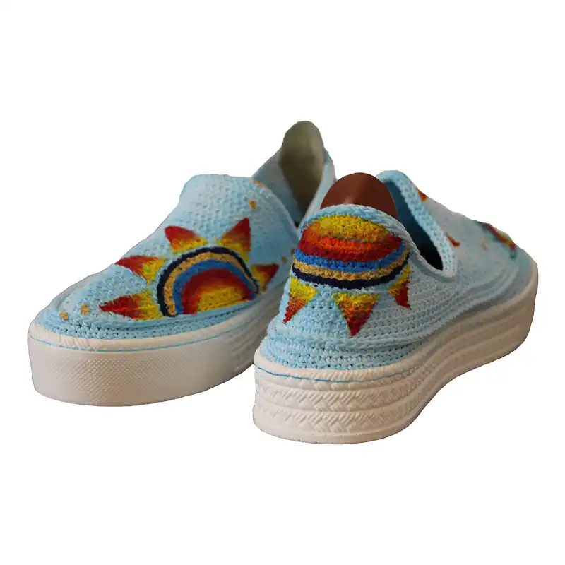 گیوه زنانه خواهران راد مدل خورشید یخی