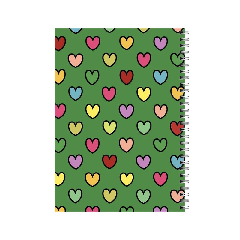 دفتر مشق 50 برگ بامبیلیپ طرح پترن قلب قلبی کد 7113865