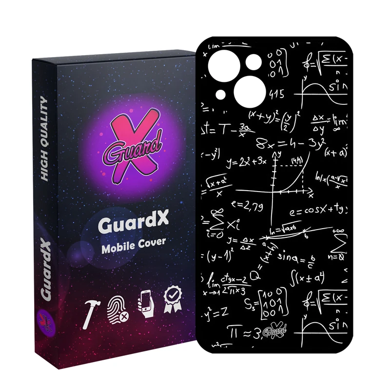 کاور گارد ایکس طرح ریاضی مدل Glass10528 مناسب برای گوشی موبایل اپل iPhone 13