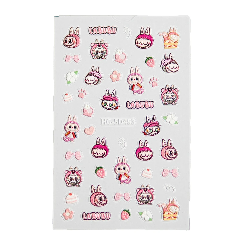 برچسب لنز ناخن مدل لبوبو کد HG-5D453