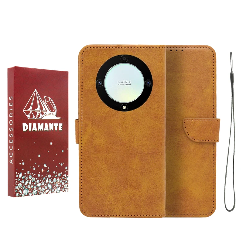 کیف کلاسوری دیامانته مدل Bandaviz Rd مناسب برای گوشی موبایل آنر X9A به همراه بند آویز