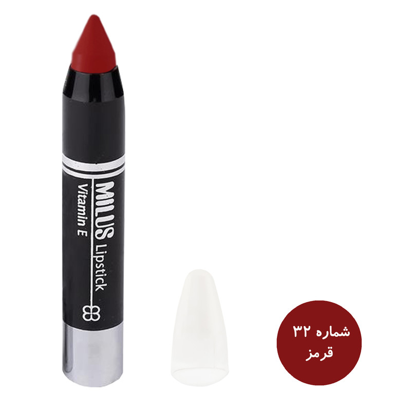 رژ لب مدادی میلوس مدل MIS2 مجموعه 6 عددی