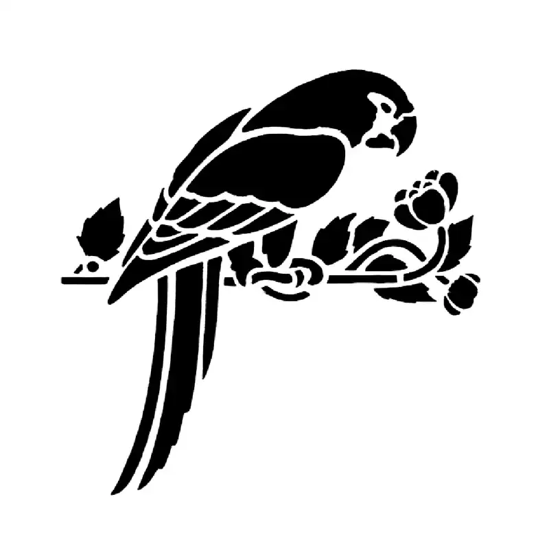 شابلون باتیس آرت طرح طوطی کد 50-159