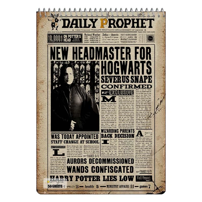 دفتر نقاشی 50 برگ سیمی کارنیکا طرح هری پاتر Harry Potter کد 91282