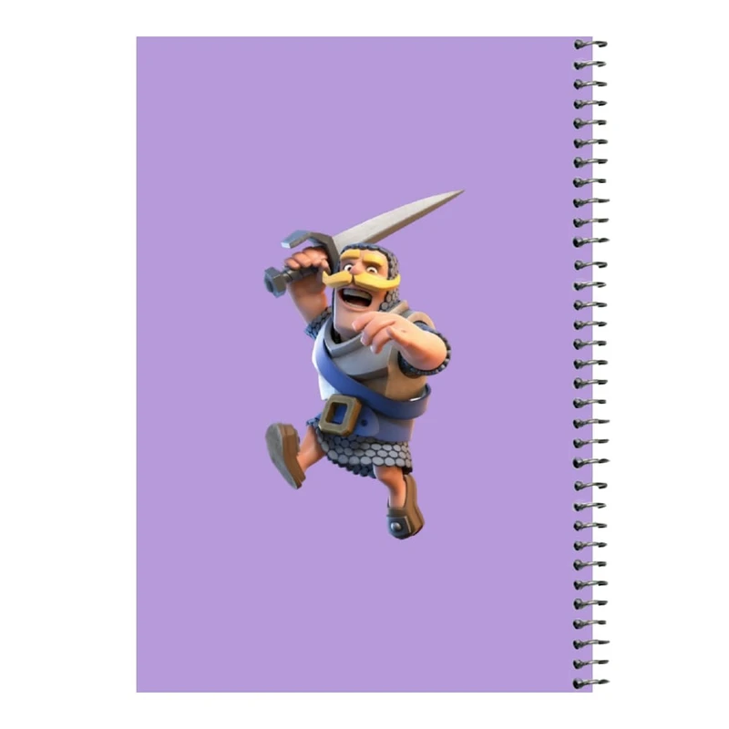 دفتر مشق 80 برگ اس جی مدل کلش رویال کد 18