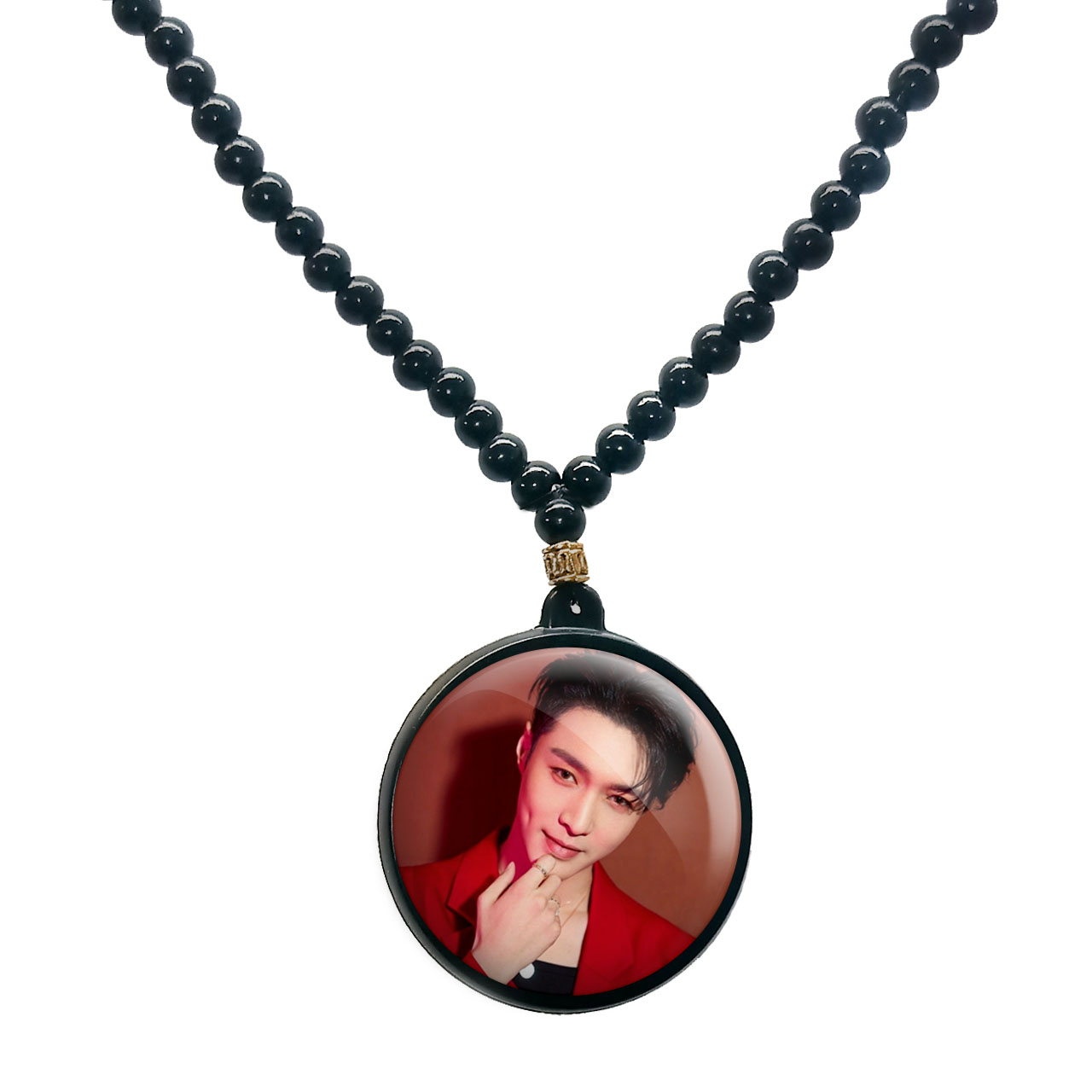 گردنبند پرمانه طرح exo کد pmd.14166 مدل دو طرفه