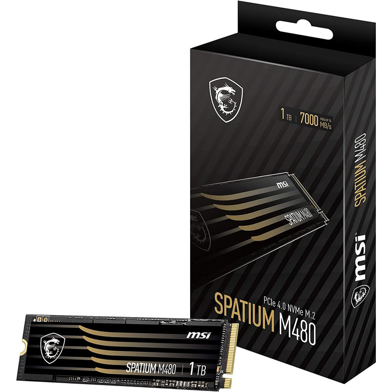 اس اس دی اینترنال ام اس آی مدل SPATIUM M480 PCIe 4.0 NVMe M.2 ظرفیت یک ترابایت