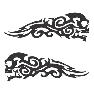 برچسب بدنه موتورسیکلت مهدیار طرح اسکلت کد Sm109m بسته 2 عددی