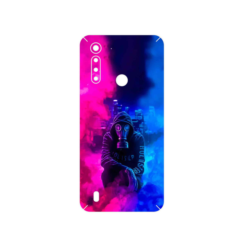 برچسب پوششی ماهوت مدل Smoke Rainbow Digital Art 2 مناسب برای گوشی موبایل موتورولا Moto G8 Power Lite