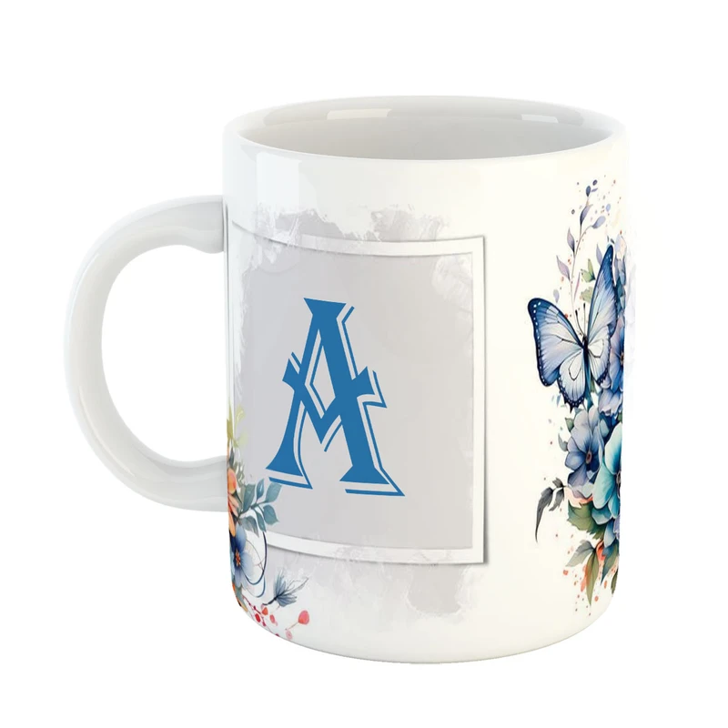 ماگ پاد افرین مدل پروانه طرح حرف A