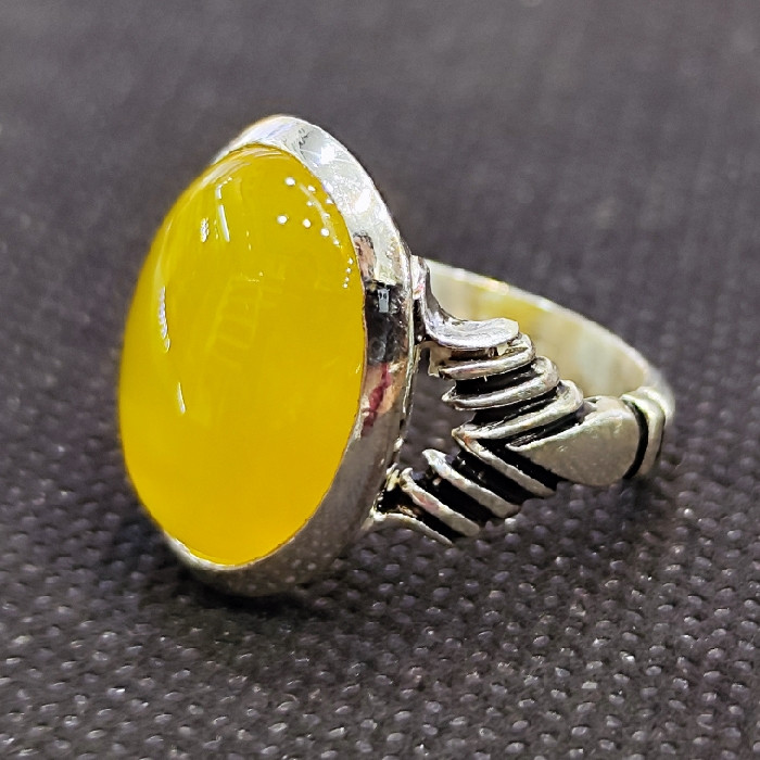 انگشتر نقره مردانه مدل سنگ شرف الشمس کد 2862 انگشتر نقره مردانه مدل سنگ شرف الشمس کد 2862