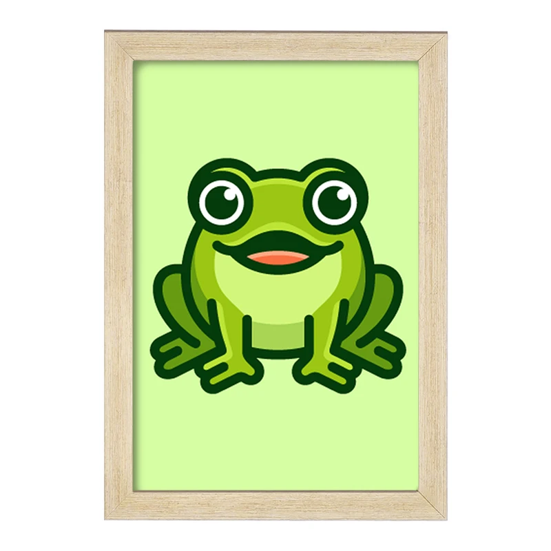تابلو خندالو مدل حیوانات بامزه قورباغه کد 28210