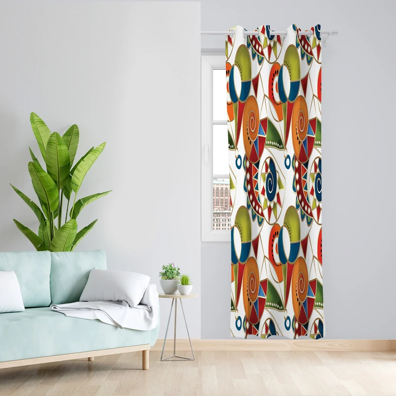 پرده طرح سه بعدی مدل مخمل پانچی کد 2057 z سایز 140x200 سانتی متر