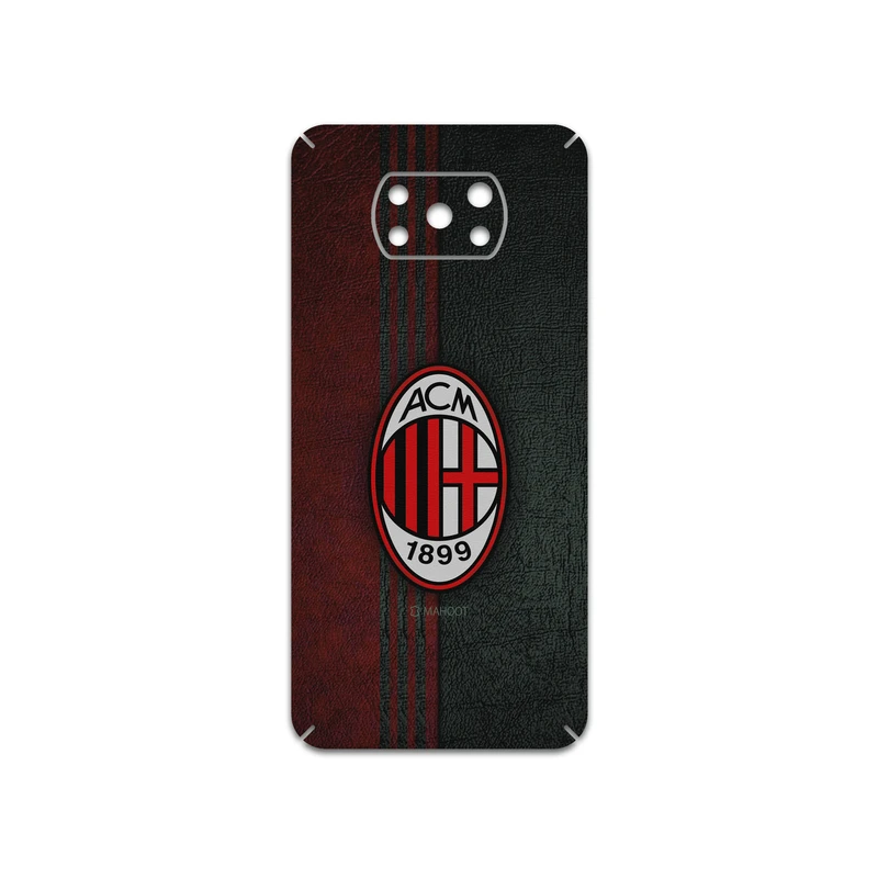 برچسب پوششی ماهوت مدل AC-Milan مناسب برای گوشی موبایل شیائومی Poco X3 NFC