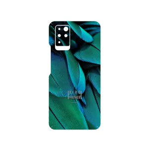 MAHOOT Green Feather Cover Sticker for Infinix Note 10
