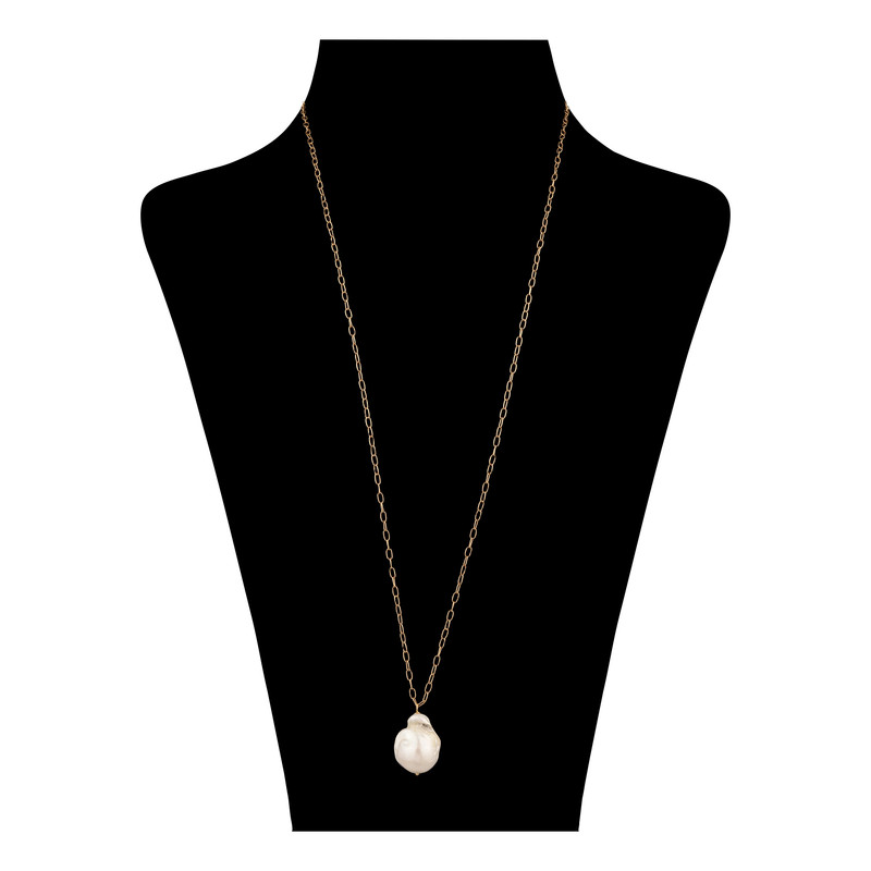 گردنبند طلا 18 عیار زنانه درگونه مدل باروک