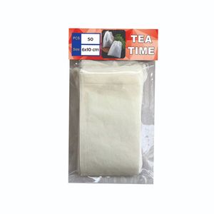 فیلتر چای مدل نخ دار کاغذی Medium بسته 50 عددی