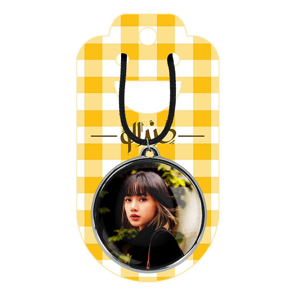 گردنبند خندالو مدل لیسا بلک پینک کد 1429114287