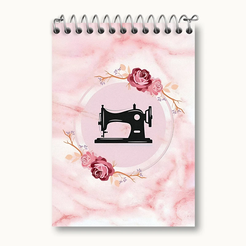 دفتر یادداشت 50 برگ خندالو طرح چرخ خیاطی کد N2029