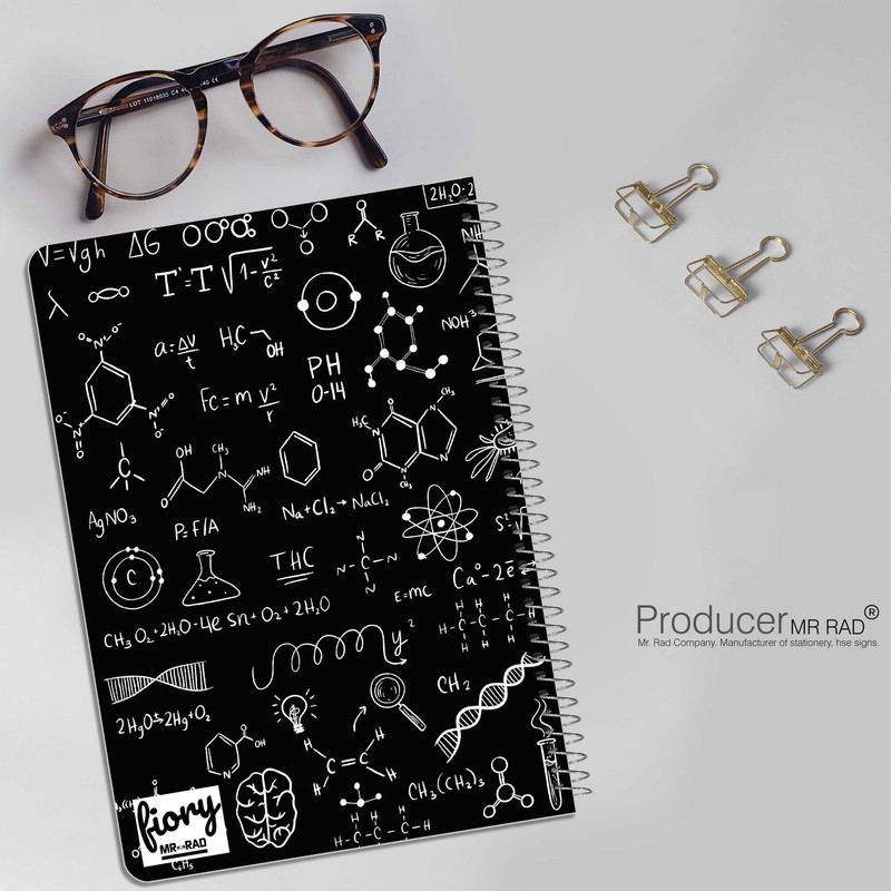 دفتر مشق 50 برگ مستر راد مدل دفتر شیمی کد 1716