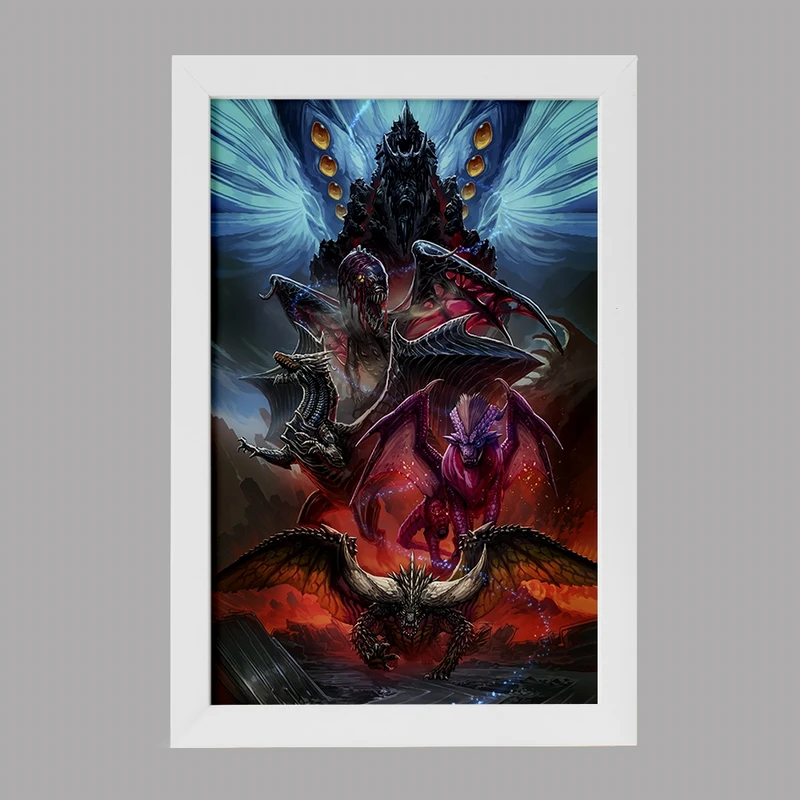 تابلو خندالو مدل بازی شکارچی هیولا (Monster Hunter) کد 33282