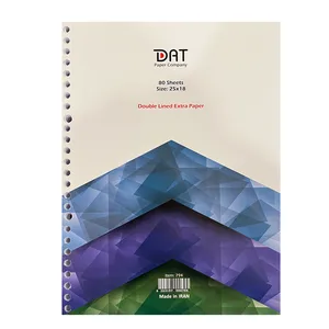 کاغذ کلاسوری دات طرح دو خط مدل DL-794 کد 154152 بسته 80 عددی