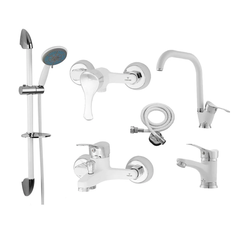 ست شیرآلات ویسادار مدل دیون مجموعه 6 عددی