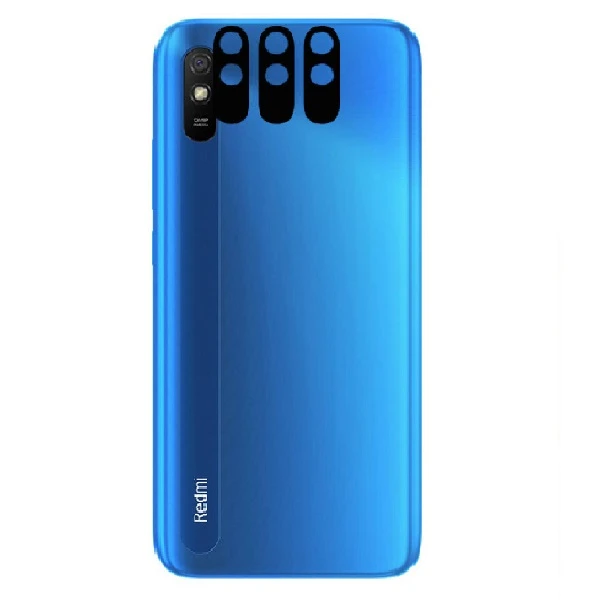  محافظ لنز دوربین مدل فلزی مناسب برای گوشی موبایل شیائومی Redmi 9i Sport بسته 3 عددی