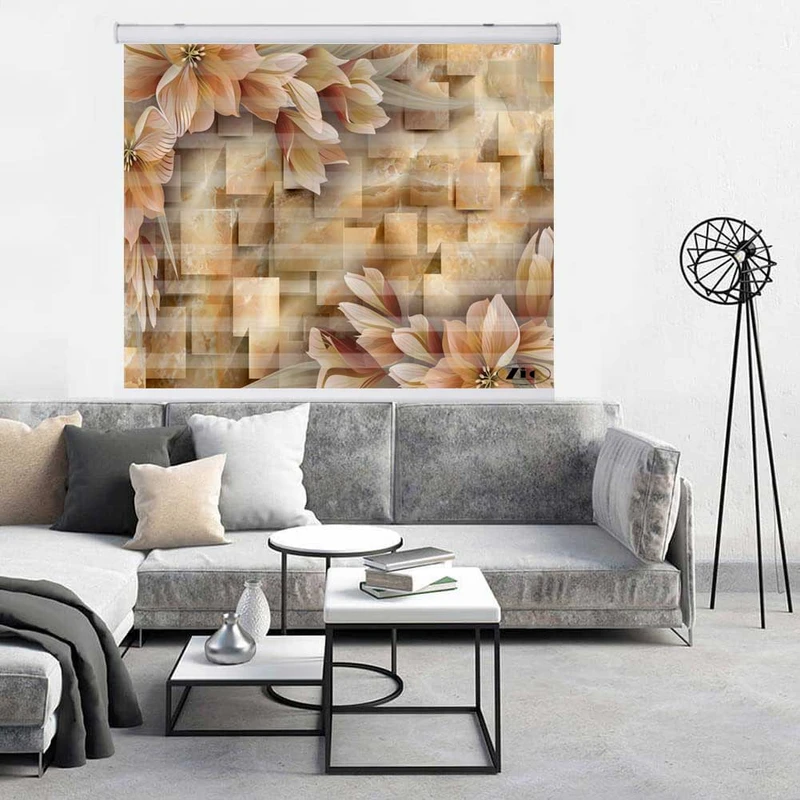 پرده زبرا زیو کد 3D1241 سایز 150x200 سانتی متر