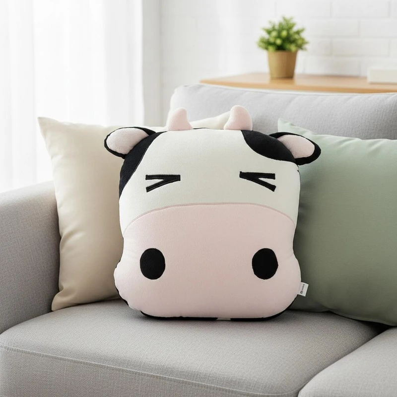 کوسن مترینو مدل گاو سایز 40×35 سانتی‌متر