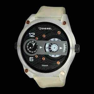 ساعت مچی عقربه‌ای کوارتز مدل دو موتوره بند شفاف دو زمانه کد DS-1