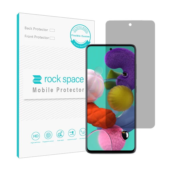 محافظ صفحه نمایش حریم شخصی راک اسپیس کد PRV مناسب برای گوشی موبایل سامسونگ Galaxy A51