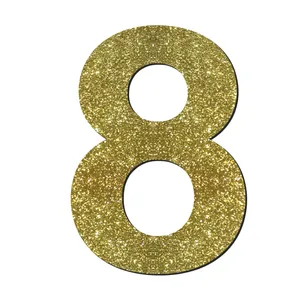 استیکر چوبی کودک مدل اعداد لاتین  کد MDF-T-8