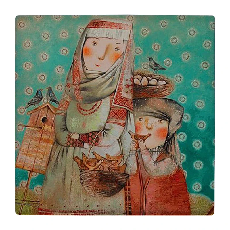 زیر لیوانی  طرح مادر و کودک کد    4970025_3857