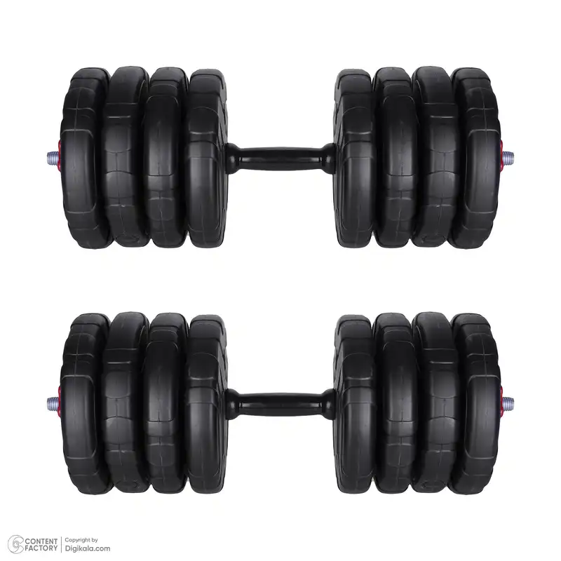 دمبل رادیس فیت مدل  DVP-20-2.5 وزن 20 کیلوگرم بسته دو عددی