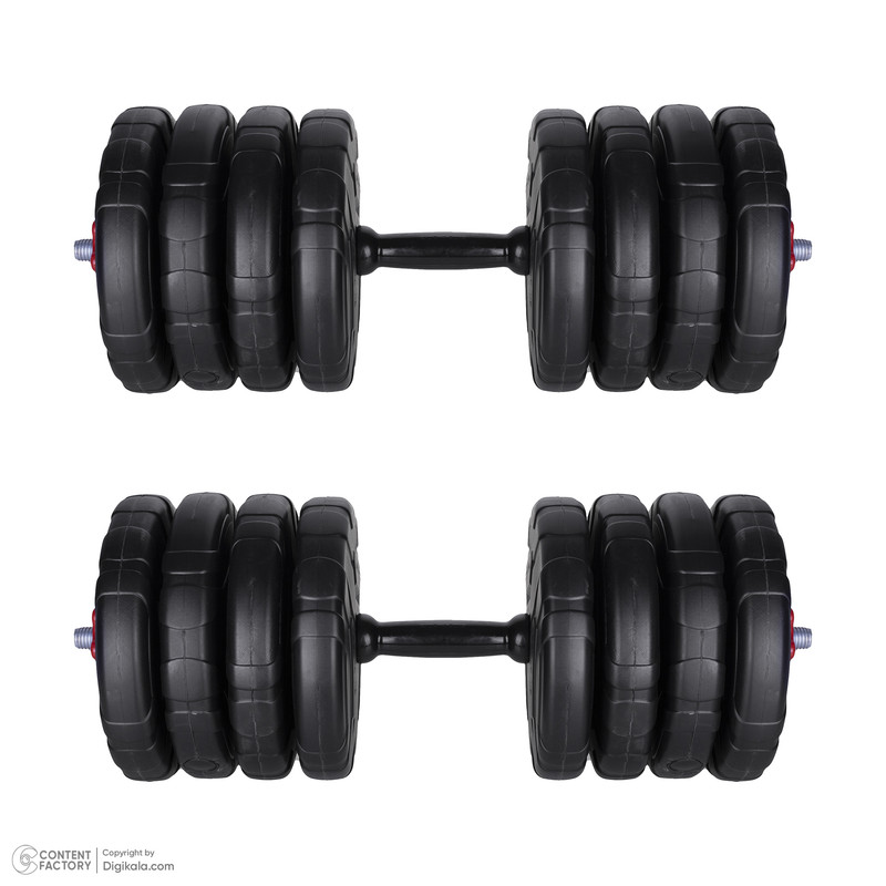دمبل رادیس فیت مدل  DVP-20-2.5 وزن 20 کیلوگرم بسته دو عددی
