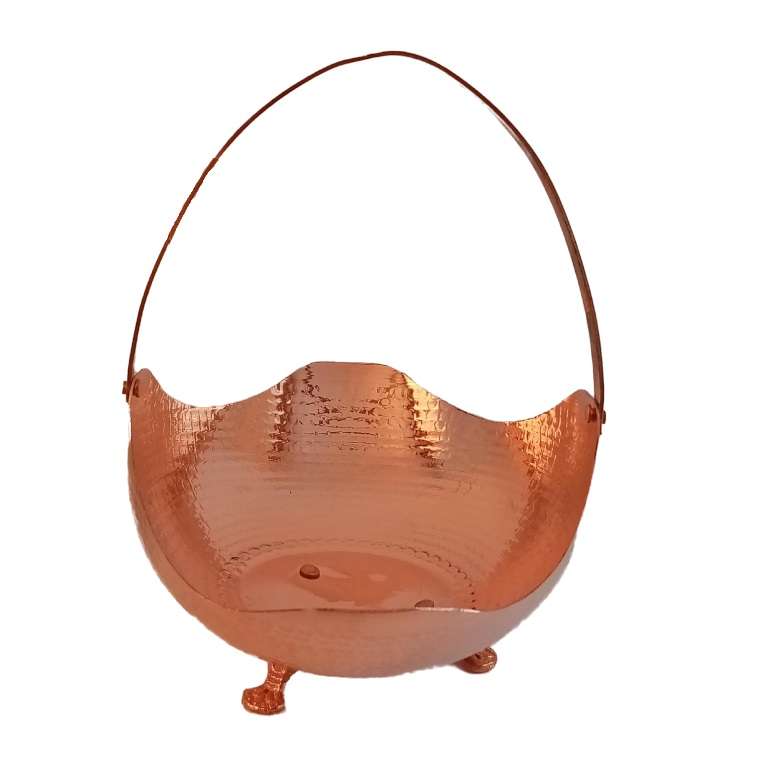 میوه خوری مسی مدل سبدی کد AZ_M02