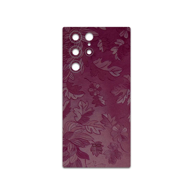 برچسب پوششی ماهوت مدل Red-Wildflower مناسب برای گوشی موبایل سامسونگ Galaxy S22 Ultra 5G