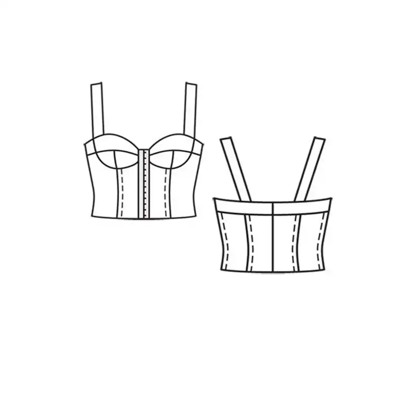الگو تاپلکس زنانه کد 1001 سایز 36 تا 44 متد مولر