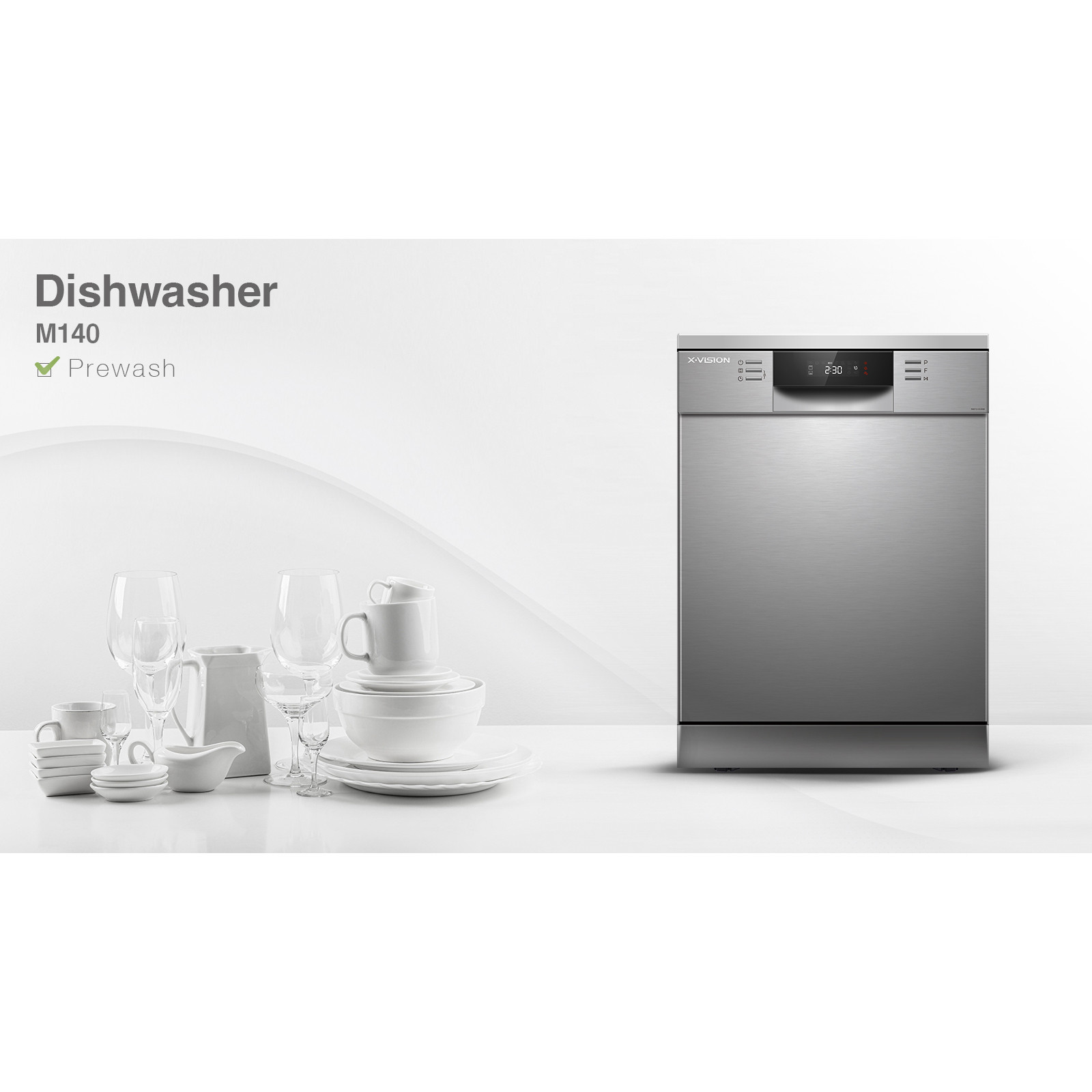 ماشین ظرفشویی ایکس ویژن مدل M140-W-S ماشین ظرفشویی ایکس ویژن مدل M140-W-S