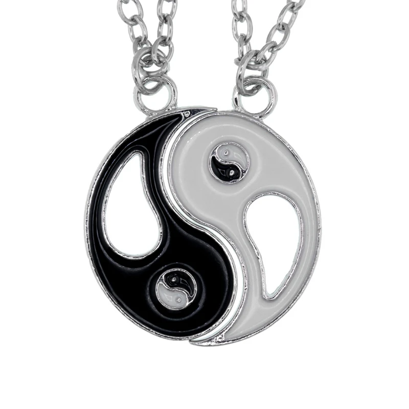 گردنبند برانت طرح جفت نماد یین یانگ کونگ فو بسته دو عددی