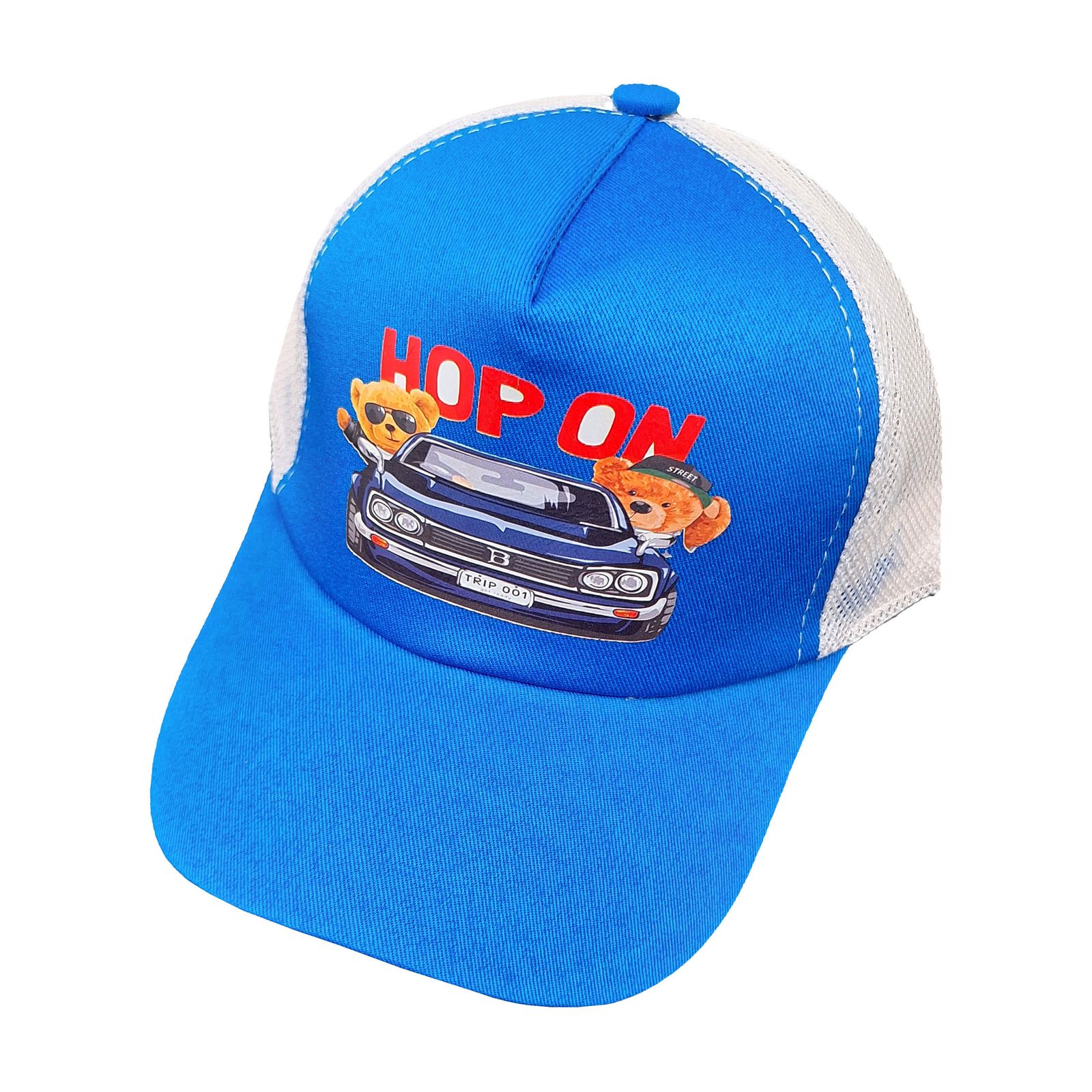 کلاه کپ بچگانه مدل HOPON کد 1174 رنگ آبی -  - 1