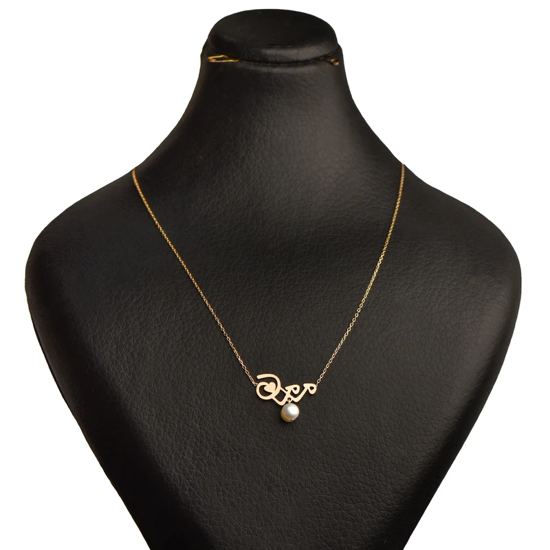 گردنبند طلا 18 عیار زنانه فرشته مدل مامان کد WNLZ-000671