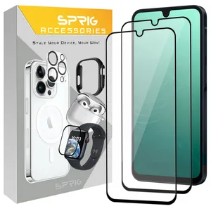 Sprig FLSP2 model Screen Protector For Samsung Galaxy A50 / A20 / M30 / A30s / M31 prime / M10s pack of 2