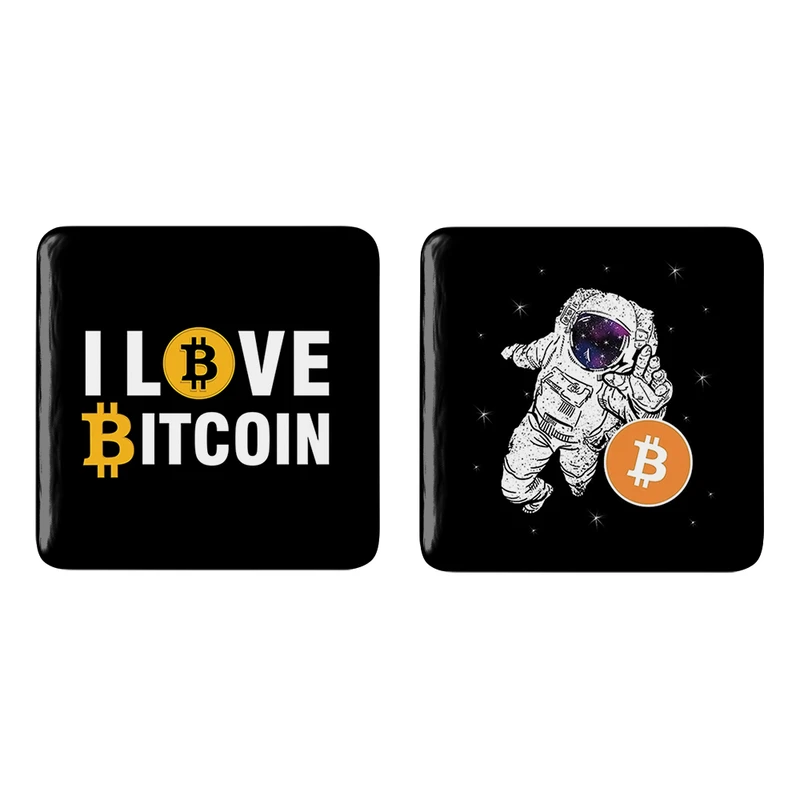 مگنت خندالو طرح I Love Bitcoin کد 1088910899 مجموعه 2 عددی