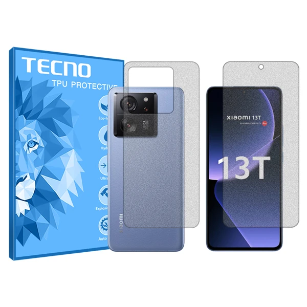 محافظ صفحه نمایش مات تکنو مدل HyMTT مناسب برای گوشی موبایل  شیائومی 13T به همراه محافظ پشت گوشی